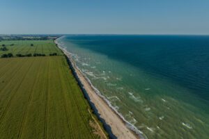 Perfekter Strand für lange Spaziergänge