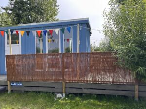 Dekoration an Karlssons Sonnenterrasse